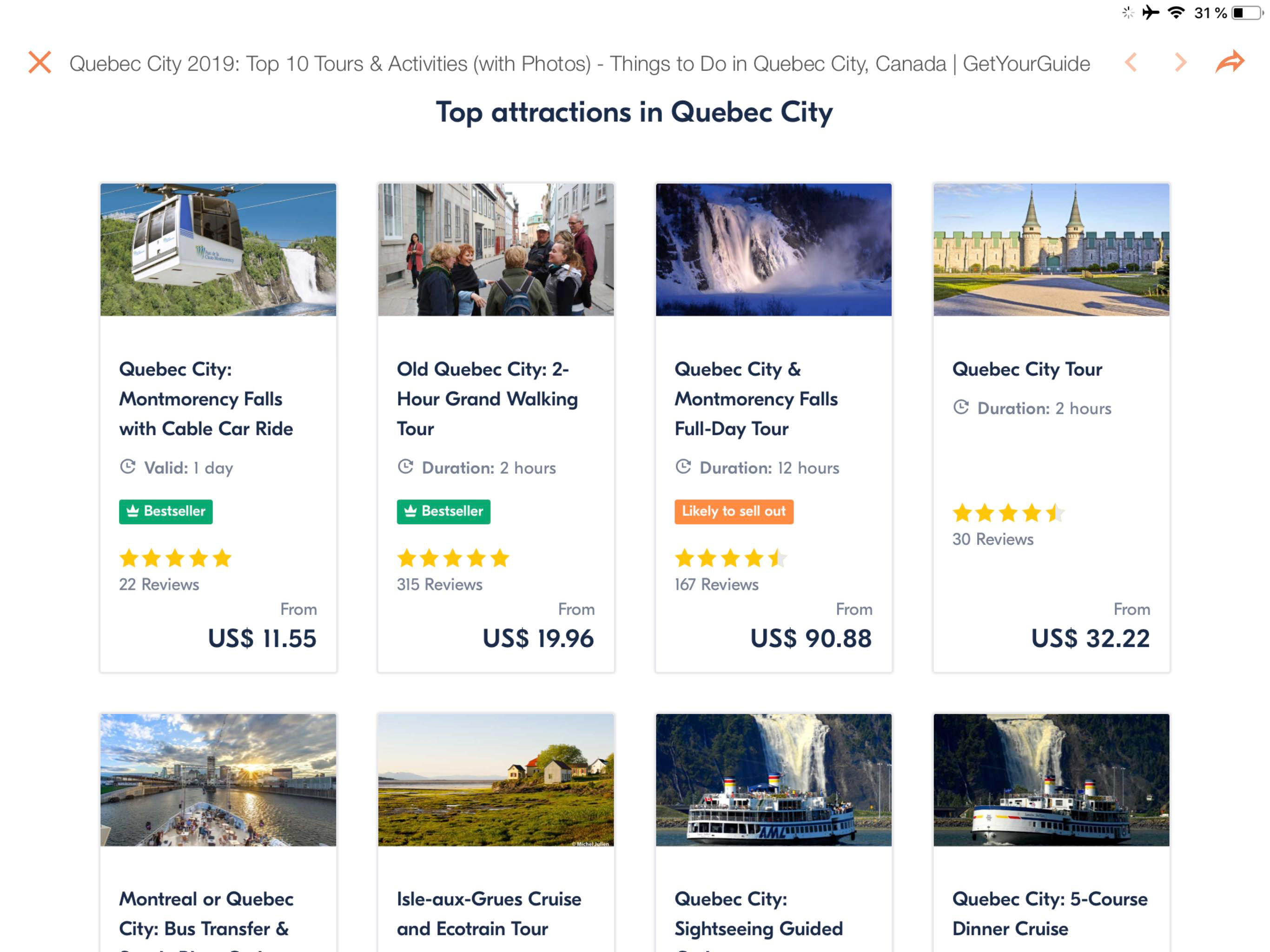 Quebec Travel Guide Offline