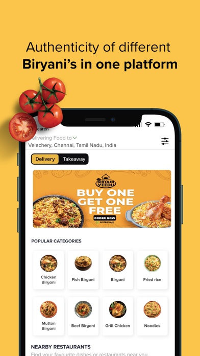 JustBiryani - Food Delivery Screenshot
