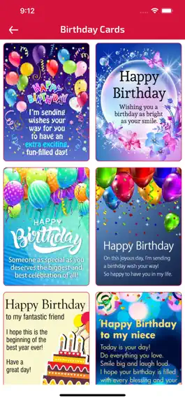Game screenshot Birthday Wishes & Cards apk