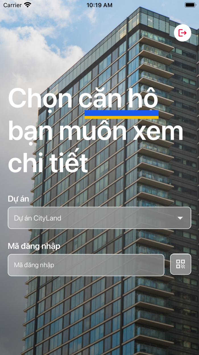 neoHome ứng dụng cư dân