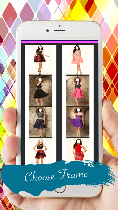 Prom Short Dress Photo Montage Screenshot