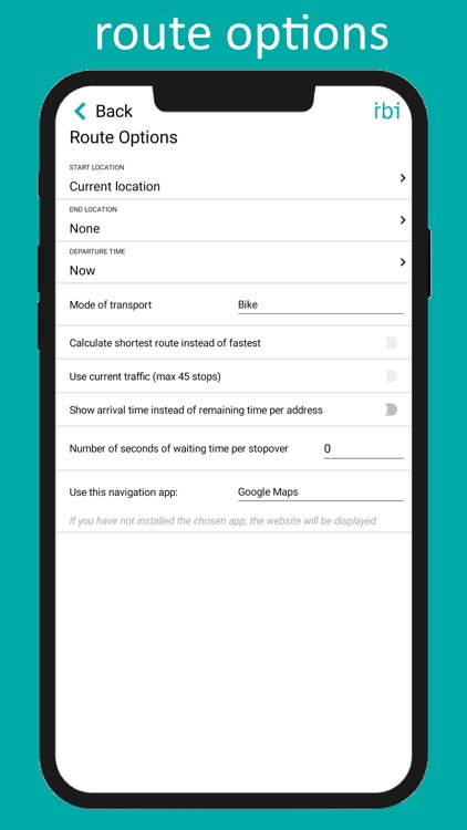 IBI - Optimal route planner screenshot-5