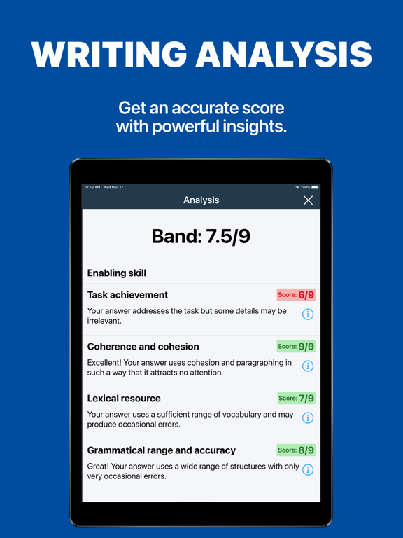 IELTS Success - Exam Practice iPad screenshot 5 - Education app