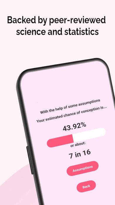 Pregnancy Chance Calculator Screenshot