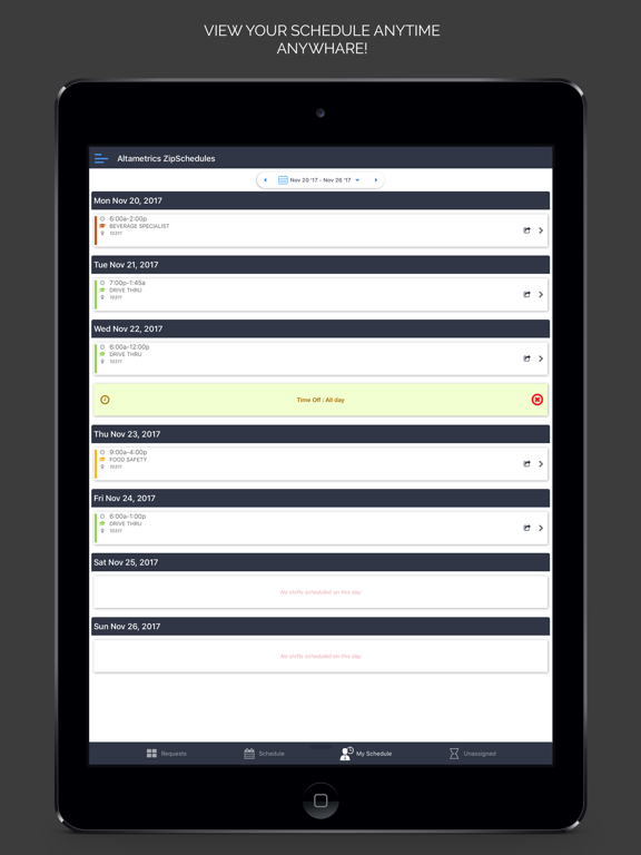 Screenshot #6 pour Altametrics Schedules