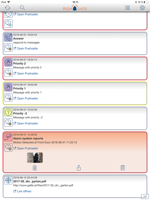 Screenshot #4 pour Pushsafer