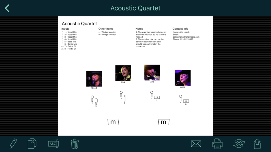 #1. Stage Plot Maker (iOS) By: Arlo Leach