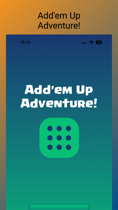 Screenshot #1 pour Add'em Up Adventure!