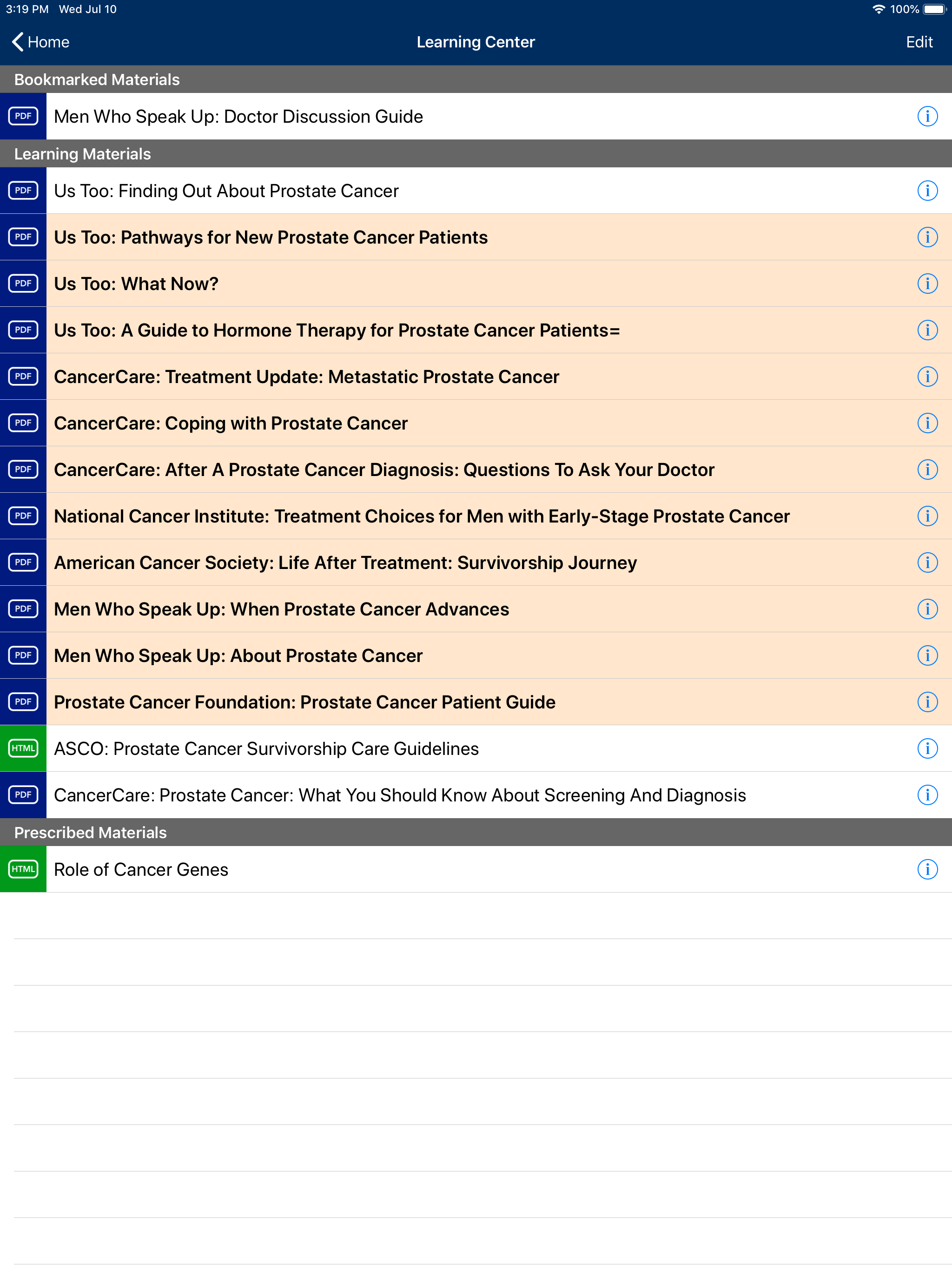 Prostate Cancer Manager screenshot 17