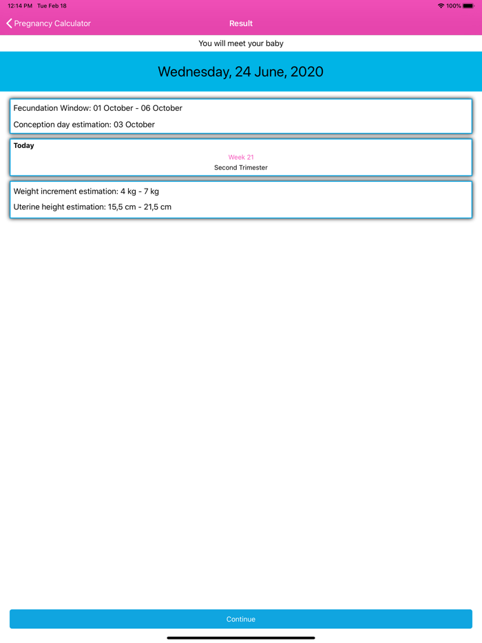 Pregnancy Calculator Calendar
