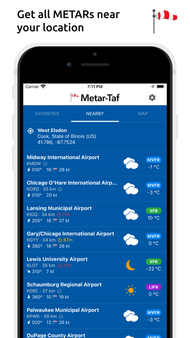 Metar-Taf Screenshot