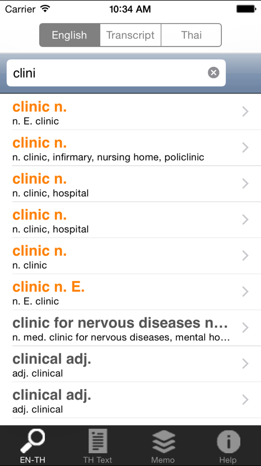 #2. ClickThai Dictionary (iOS) 由: ClickThai