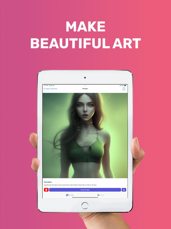 Screenshot #4 pour AI Art generator. Pics maker