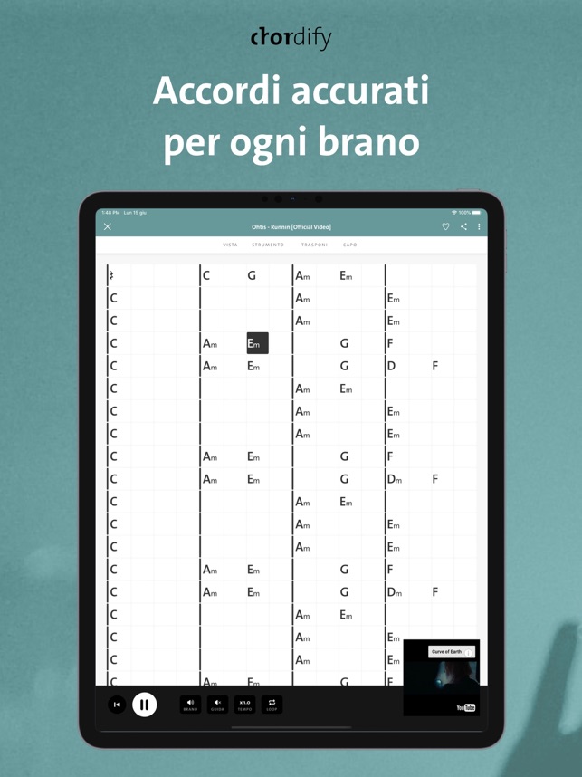 accordi di chitarra ripartiti