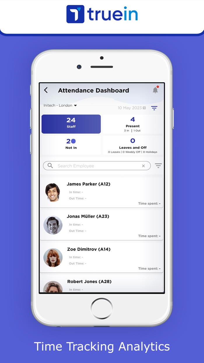 Truein User Time and Attendance