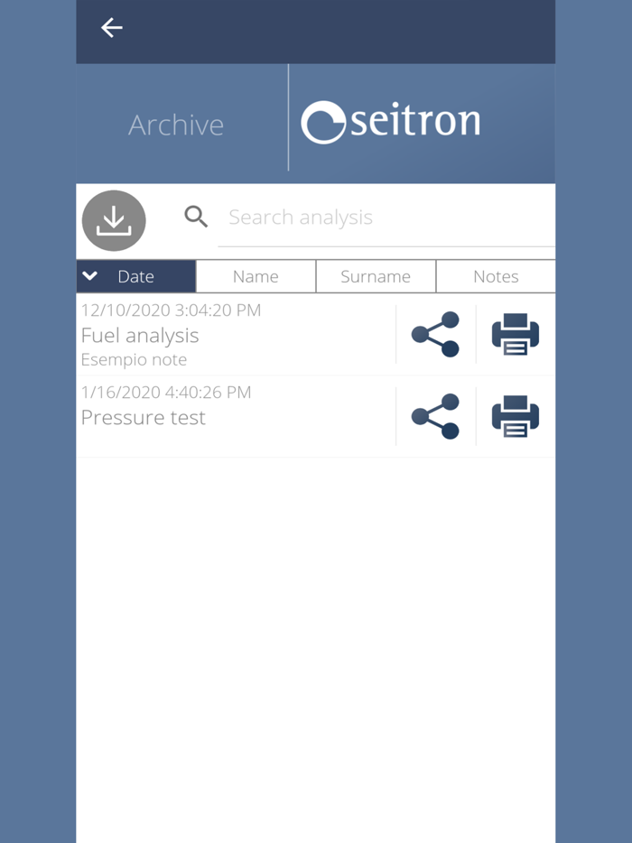 Seitron Smart Analysis