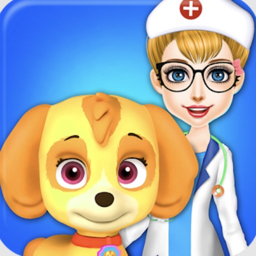 Fluffy Pets Vet Doctor Care Icon