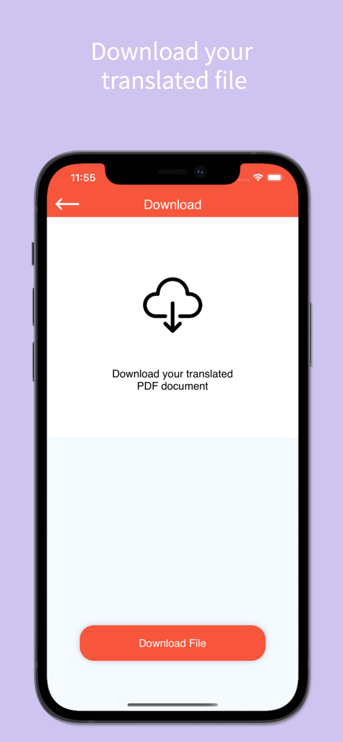 PDF File Translator App