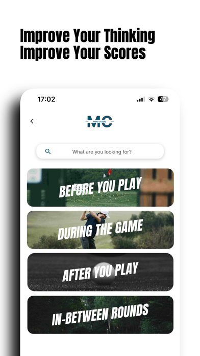 Mind Caddie, Mental Golf Game Screenshot
