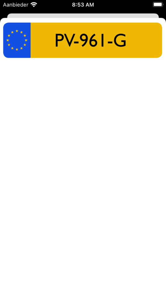 #3. Kenteken Scanner (iOS) 由: Menno Spijker