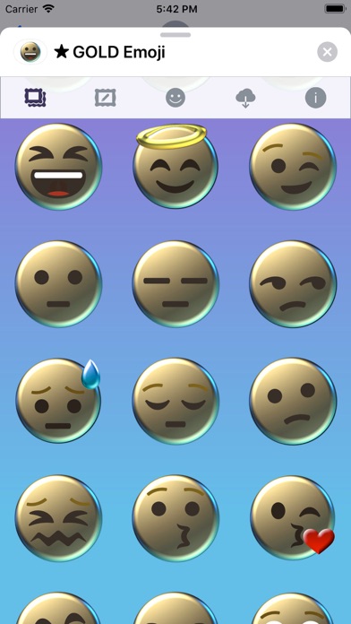 Screenshot #10 for GOLD Emoji • Stickers