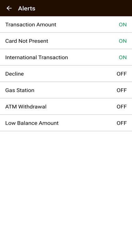 myPCFCU Card Controls