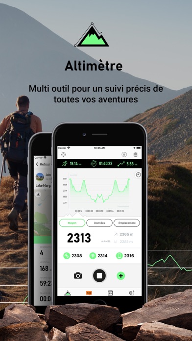 Screenshot #1 pour Altimeter Mountain GPS Tracker