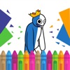 Magic Rainbow coloring House icon