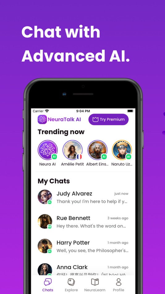#5. NeuraTalk AI - Chat Ask Learn (iOS) 来自: Aleksandr Naimushin