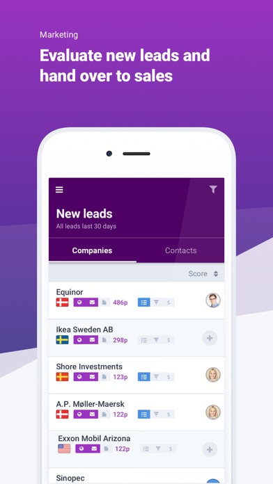 Upsales Screenshot