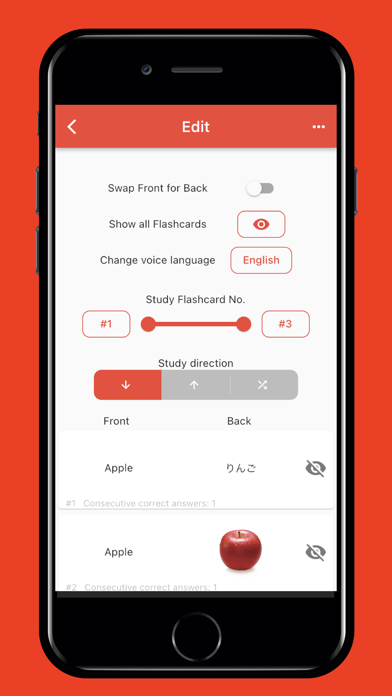 Screenshot #1 pour Flick Flashcard