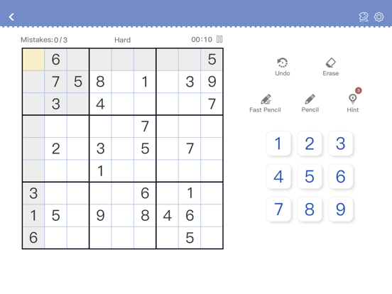 Sudoku - Klassieke Sudoku iPad app afbeelding 9