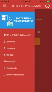 convert pdf to jpg,pdf to png iphone screenshot 1