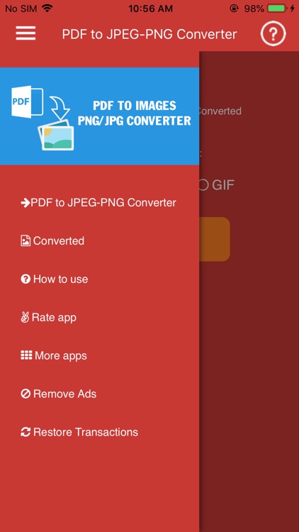 Convert PDF to JPG,PDF to PNG