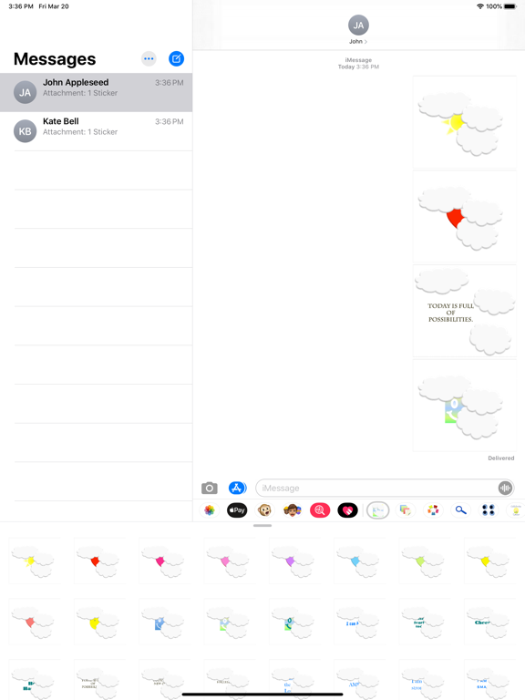 Screenshot #2 for cheer up! stickers