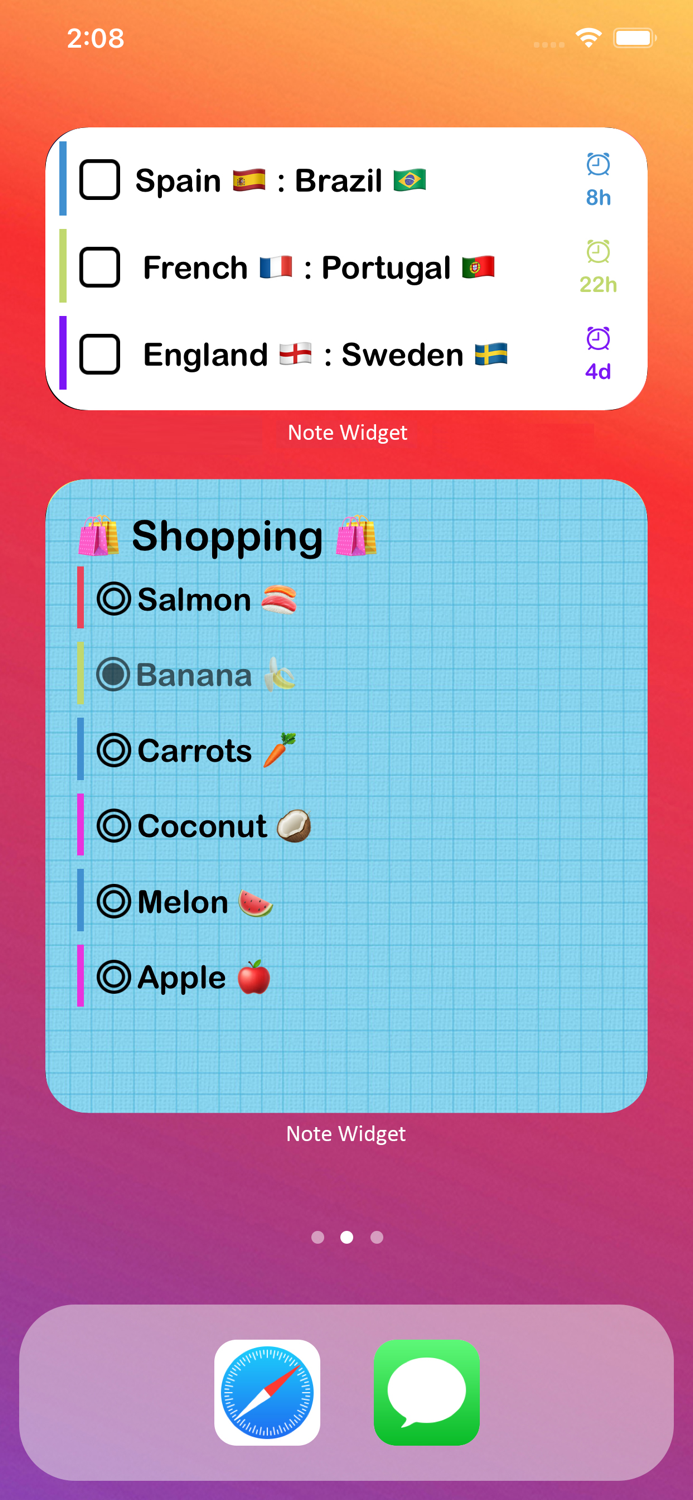 Sticky Notes Memo Widget