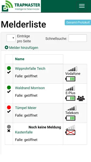 TRAPMASTER Fallenmelder screenshot 2