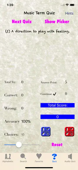 Game screenshot Musical Terms with Quiz hack