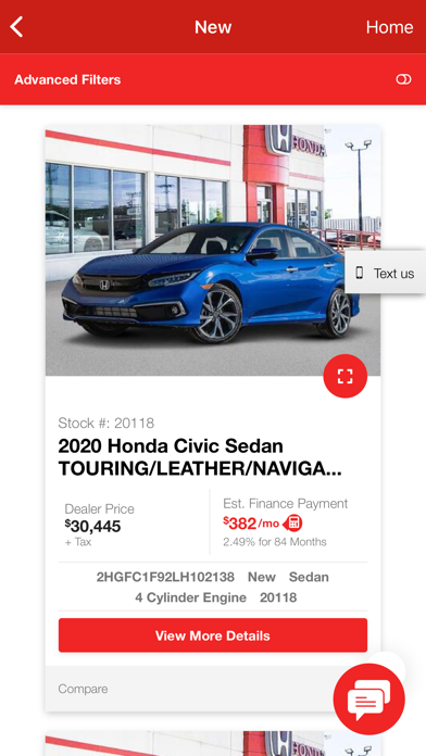 Chatham Honda Screenshot