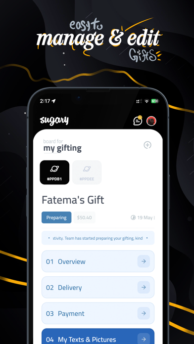 Sugary - Gift App Screenshot