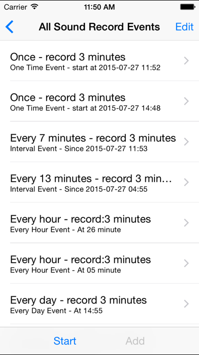 Screenshot #2 pour Sound Record Event