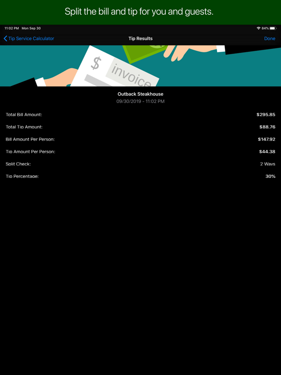 Screenshot #4 pour Tip Service Calculator