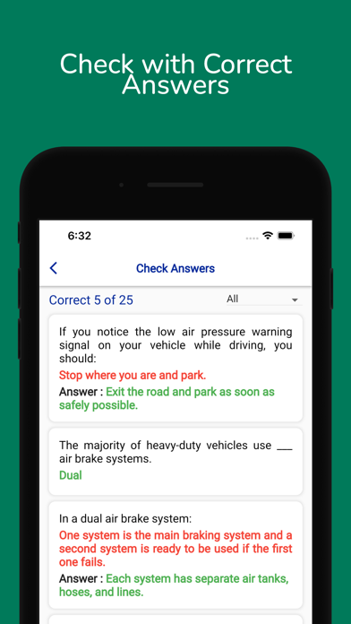 Texas CDL Permit Practice Screenshot