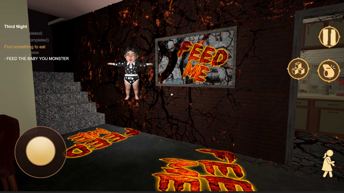 Scary Girl in Black Evil House