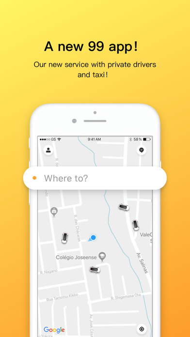 99 - Private drivers and Taxi Screenshot