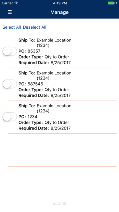 Border States SupplyTrax VMI Screenshot