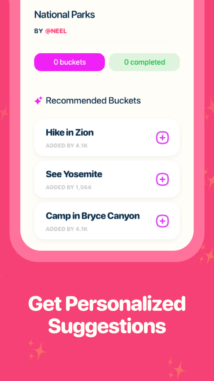 Bucket List - The Bucket App