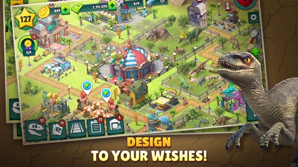 #1. Jurassic Dinosaur: Park Game (iOS) 由: Sparkling Society Games B.V.