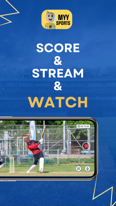 MyySports-Cricket Scoring App Screenshot