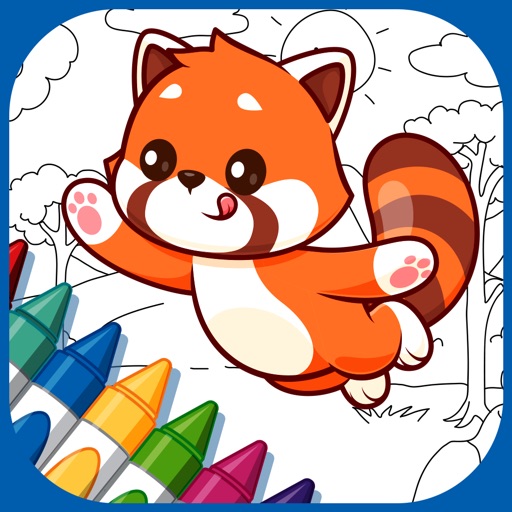 Zoo Animals Coloring Book Game icon